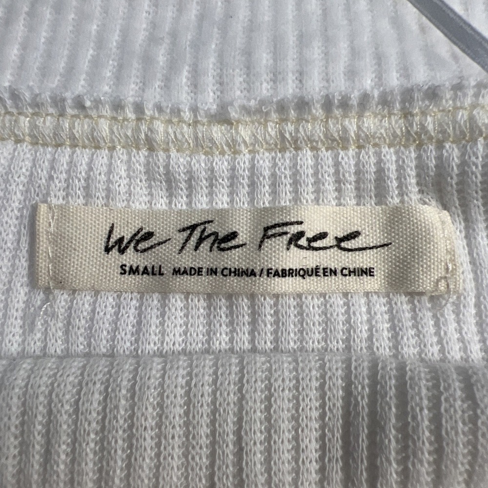 We The Free | Free People Striped Knit Balloon Sleeve Sweater Size Small - Picture 3 of 7